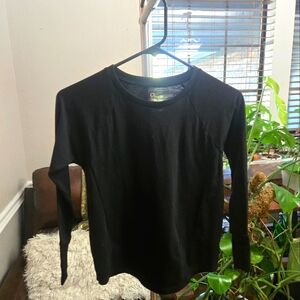 🖤5/$25🐝 Gap Kids Unisex Long Sleeve Black Tee Dry Fit Size Small